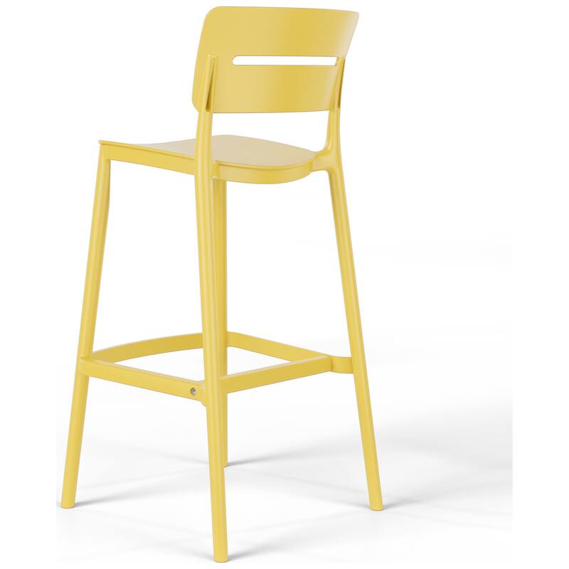 Frond and Form 29.5 Inch Outdoor Bar Stool (Set of 2)