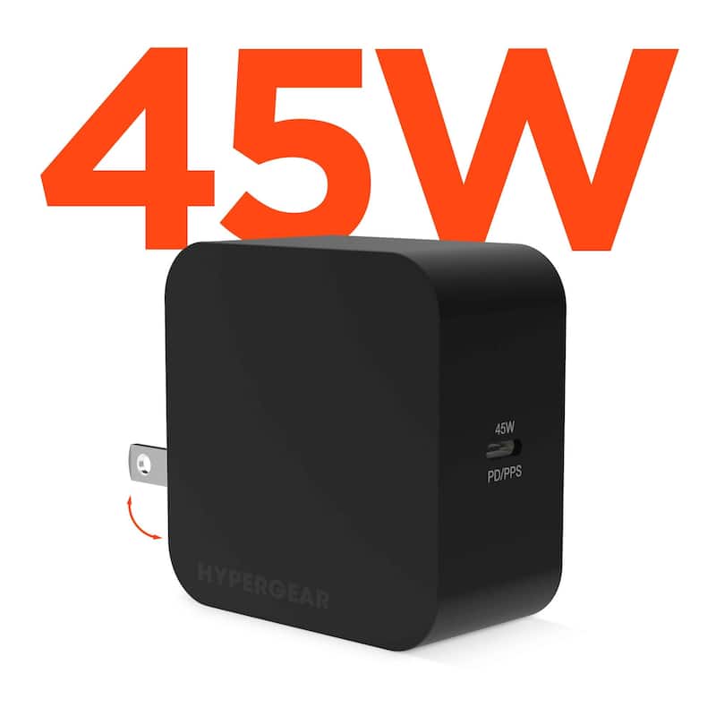 HyperGear PD45W USB-C Wall Charger - Black