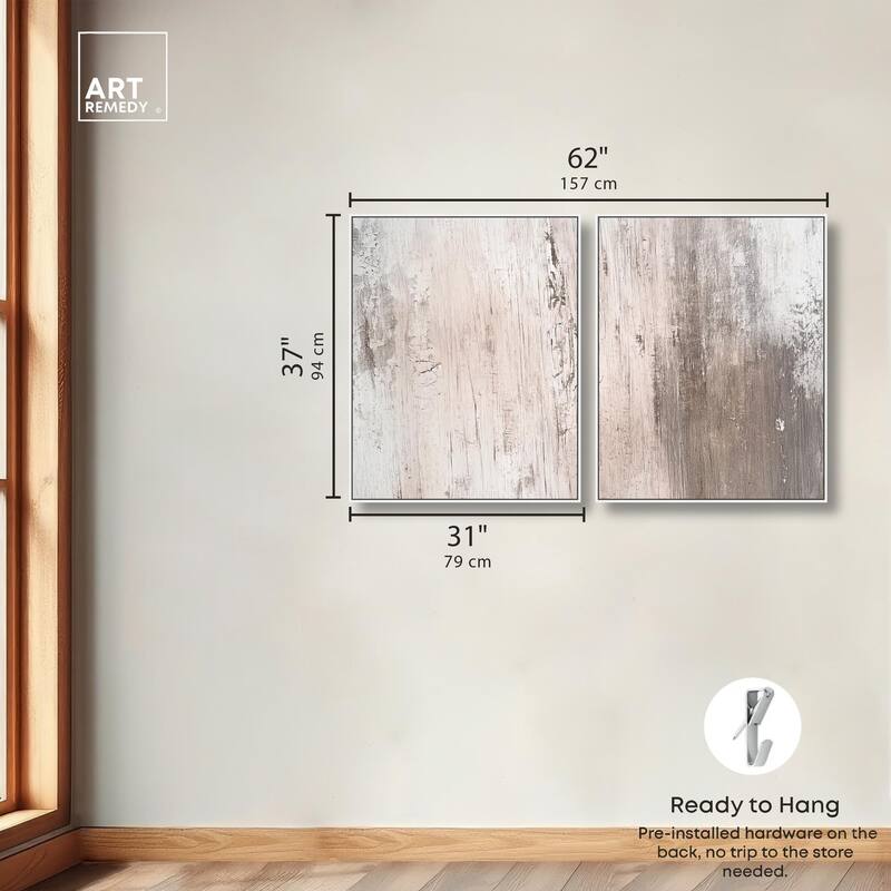 Striated Texture IV Canvas Set of 2 by Art Remedy