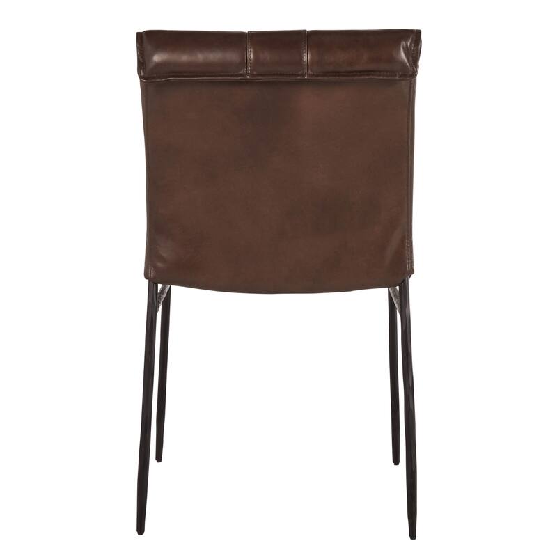 Classic Home Tuscan Genuine Leather Dining Chair (Set of 2)