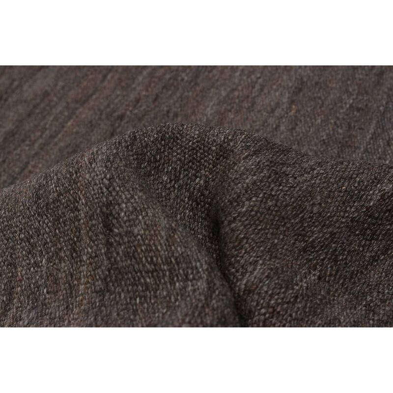 ECARPETGALLERY Flat-Weave Ankara FW Grey Wool Rug - 8'10 x 9'4