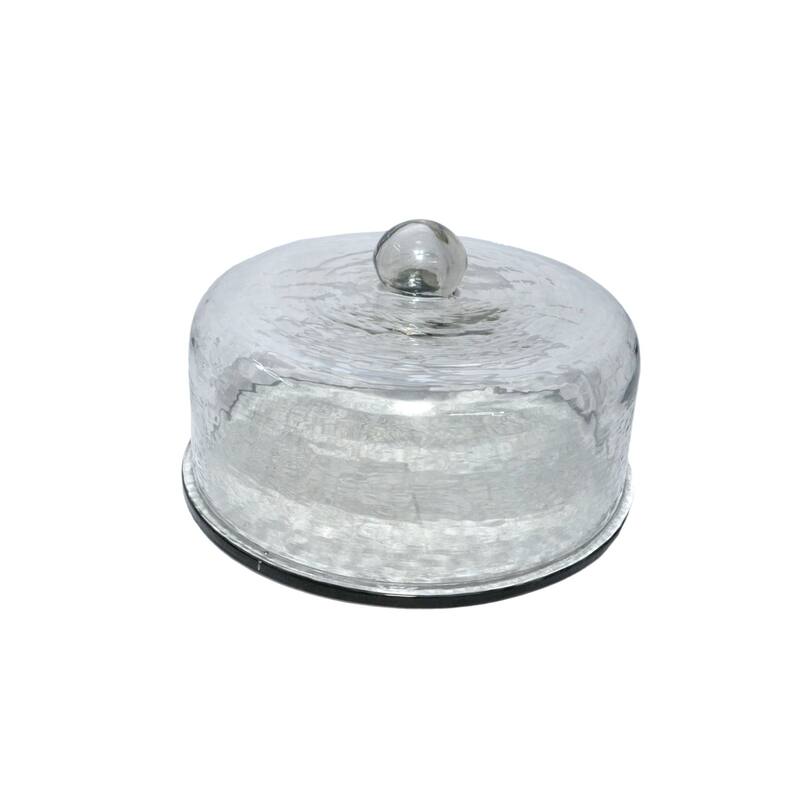 Cake Display Plate with Glass Dome - 11.25" - Clear