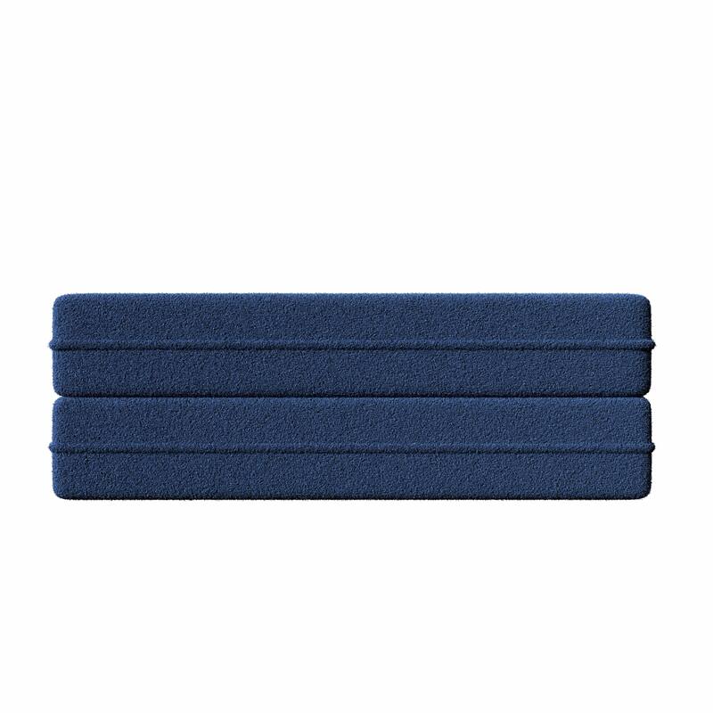 Convertible Teddy Fabric Foam-Filled Sleeper Sofa Bed