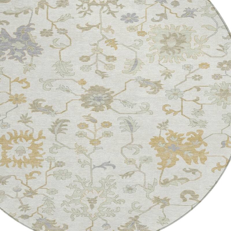 HomeRoots Floral Transitional Rectangle Outdoor Rug