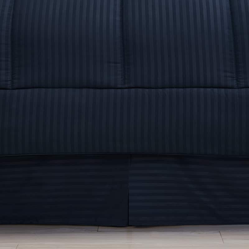Soft Dobby 8-piece Striped Down Alternative Bed-in-a-Bag Set w/ Sheets