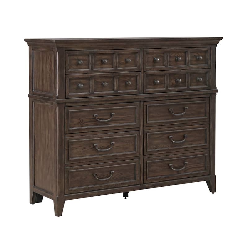 Paradise Valley Saddle Brown 10 Drawer Chesser