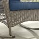 Corvus Salerno Outdoor Handwoven Resin Wicker Rocking Chair