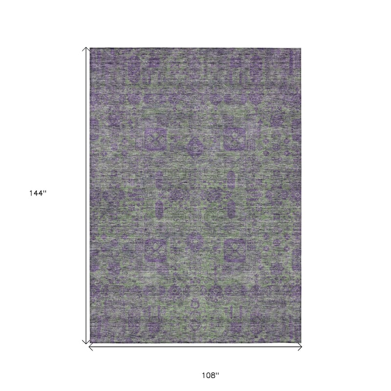 HomeRoots Oriental Transitional Rectangle Outdoor Rug