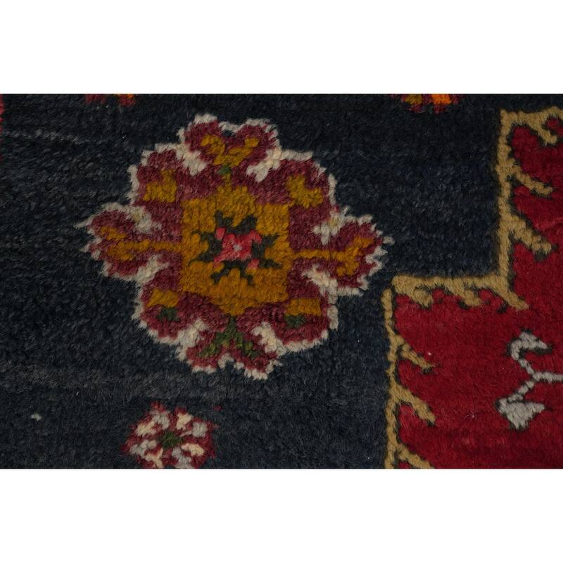 Hand Knotted Oriental 100% Wool Carpet Transitional Medallion Red Anatolian Area Rug - 5' 10'' X 3' 10''