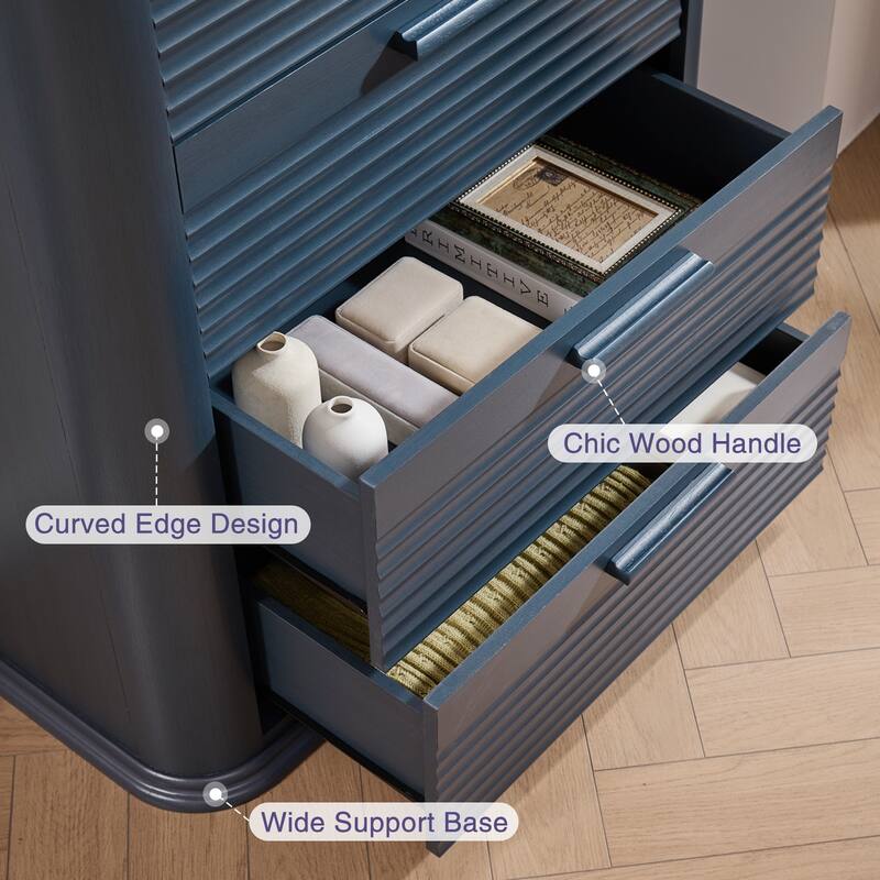 Modern Drawer Storage Organizer ,5 Drawers Dresser, for Bedroom, Living Room