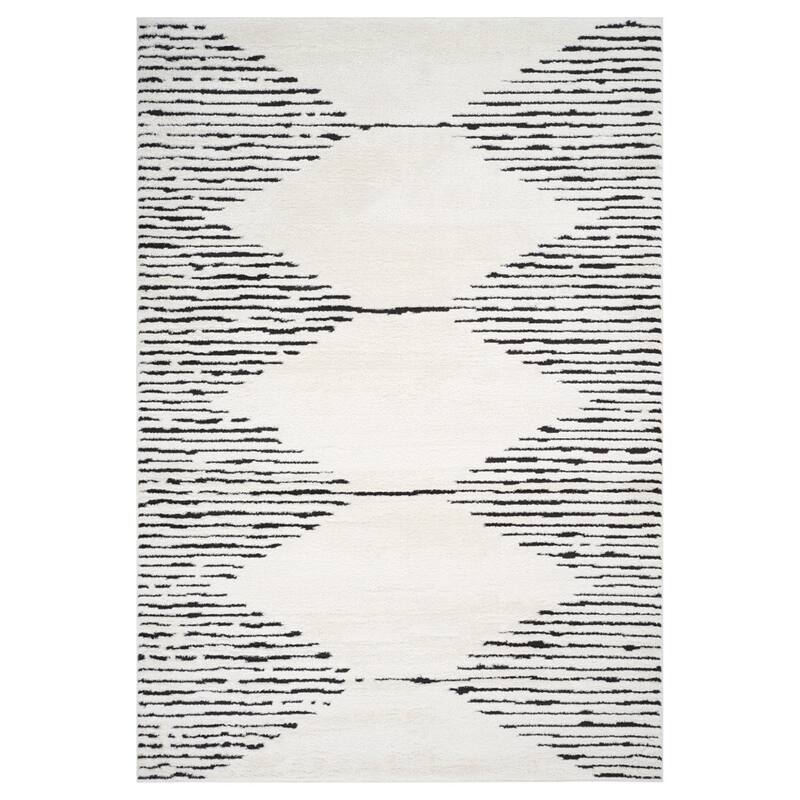 HomeRoots Geometric Rectangle Area Rug