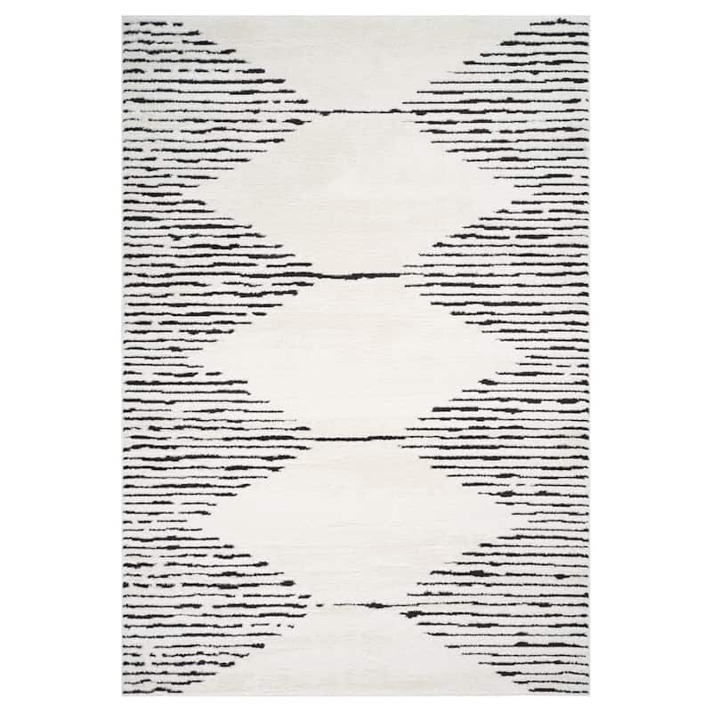 HomeRoots Moroccan Transitional Runner Area Rug - 120.00 in. x 30.00 in. x 0.60 in.