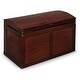 preview thumbnail 29 of 33, Hardwood Barrel Top Toy Chest Cherry