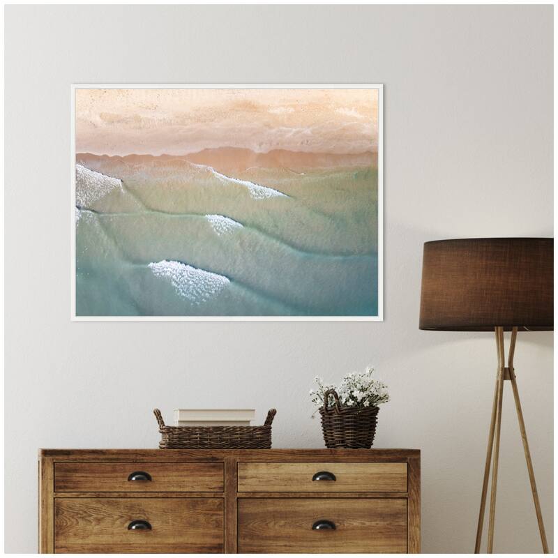Kate and Laurel Layers of Water by Emiko and Mark Franzen F2 Images Framed Canvas Wall Art Print