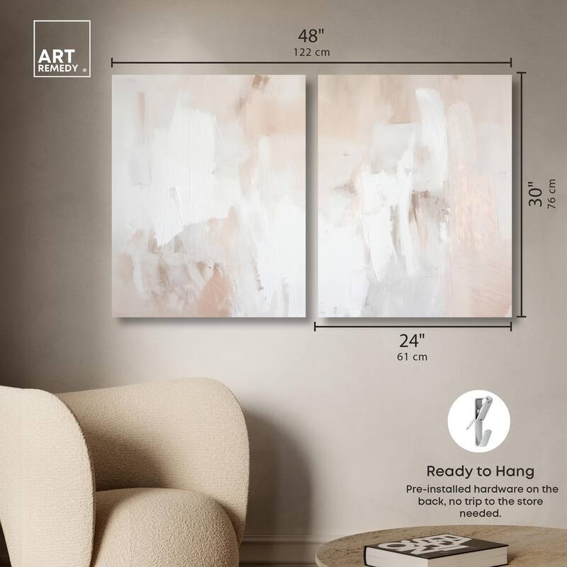 Opalescent Hues III Canvas Set of 2 by Art Remedy, Gallery Wrapped