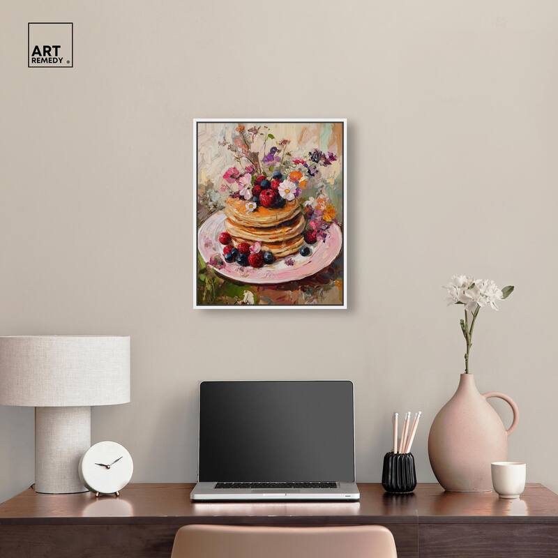 Raspberry Pancakes II Canvas by Art Remedy