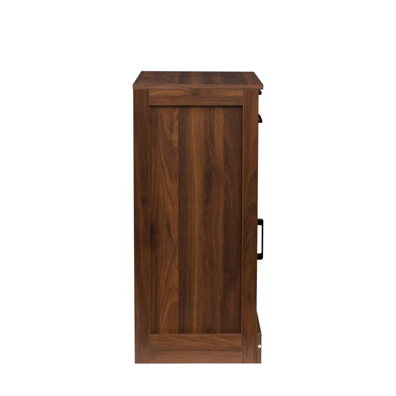Modern Wine Bar Cabinet with Drawers and Storage Shelf for Living Room, Dining Room