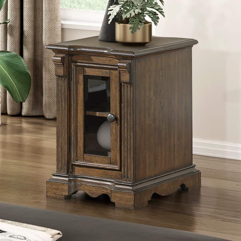 Dionne Rectangular Wood Chairside Table