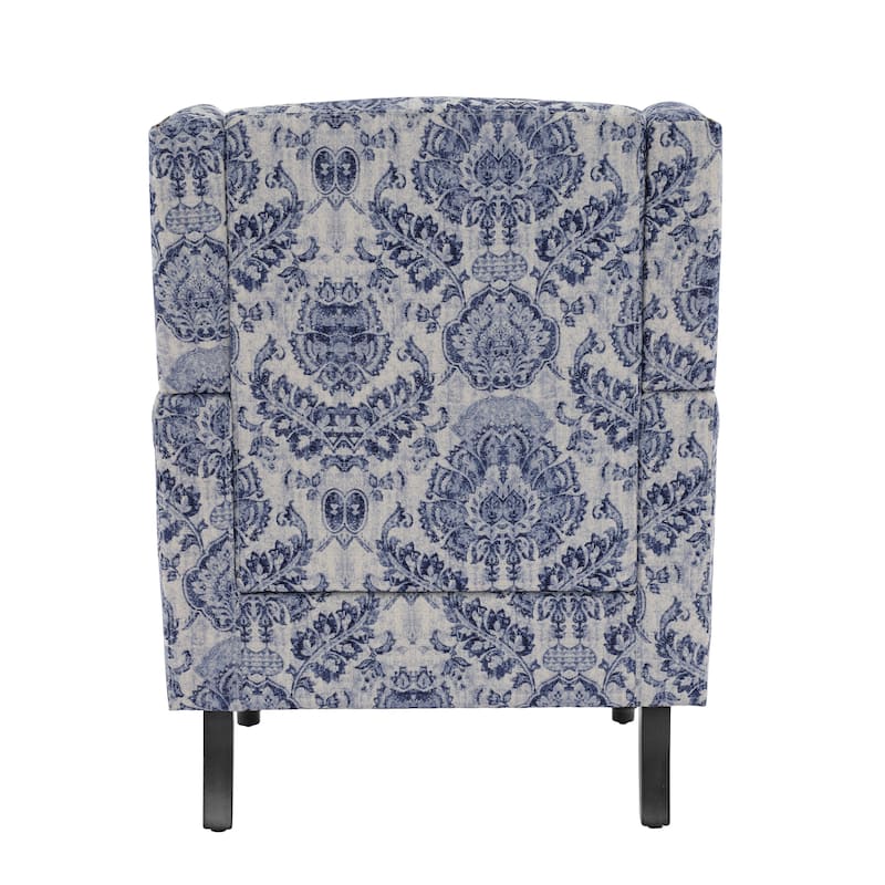 Upholstered Nailhead Trim Armchair Wingback Accent Chairs Set of 2