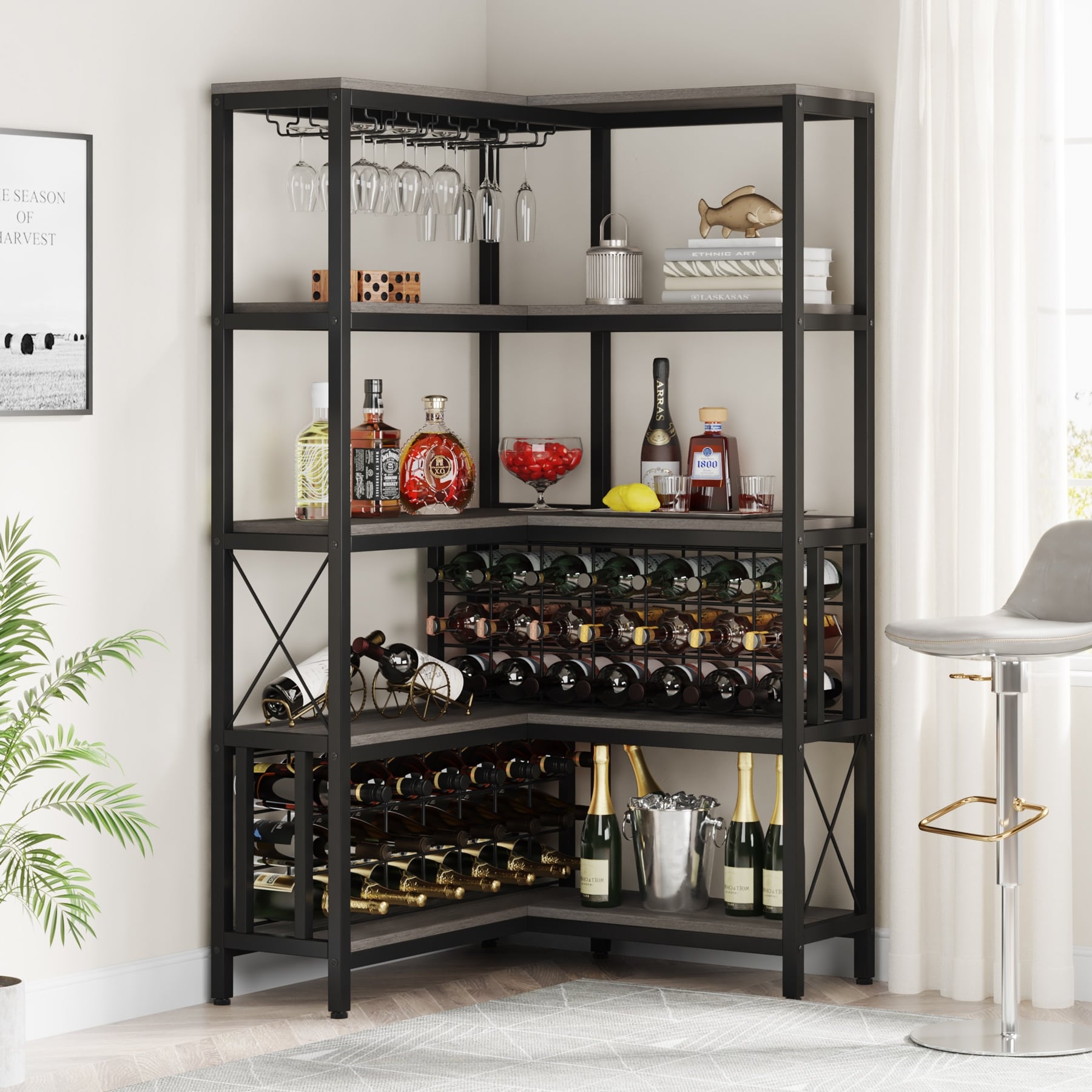 Overstock 2025 liquor cabinet