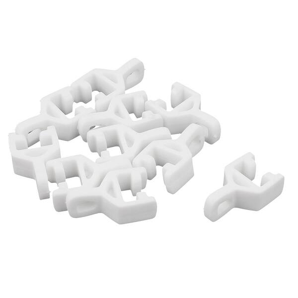 10pcs Plastic Window Curtain Glider Track Carrier Slide Wheels Rollers