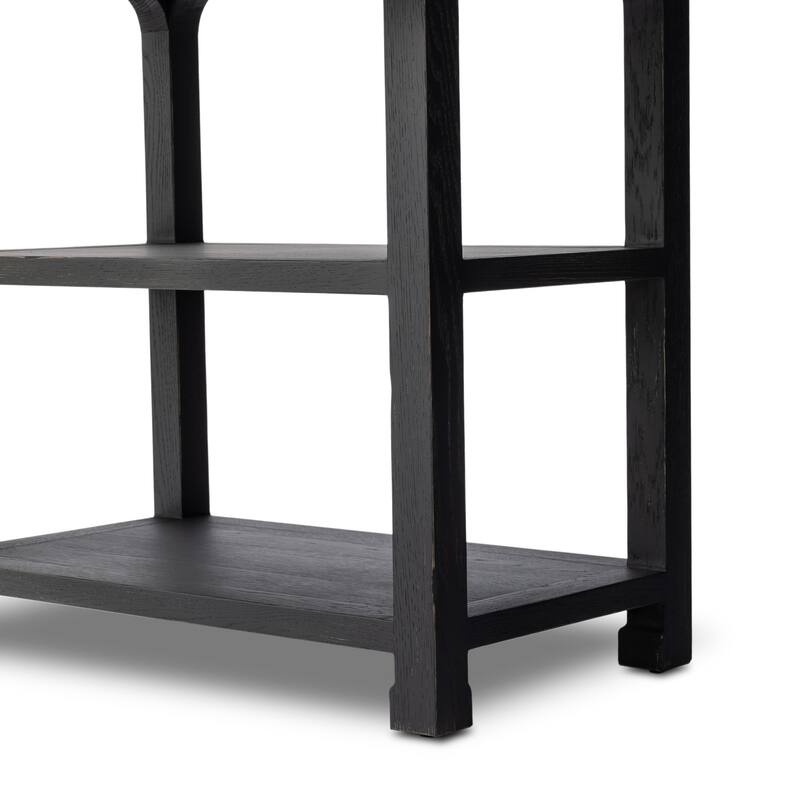 Sydney Bookcase-Aged Black Oak