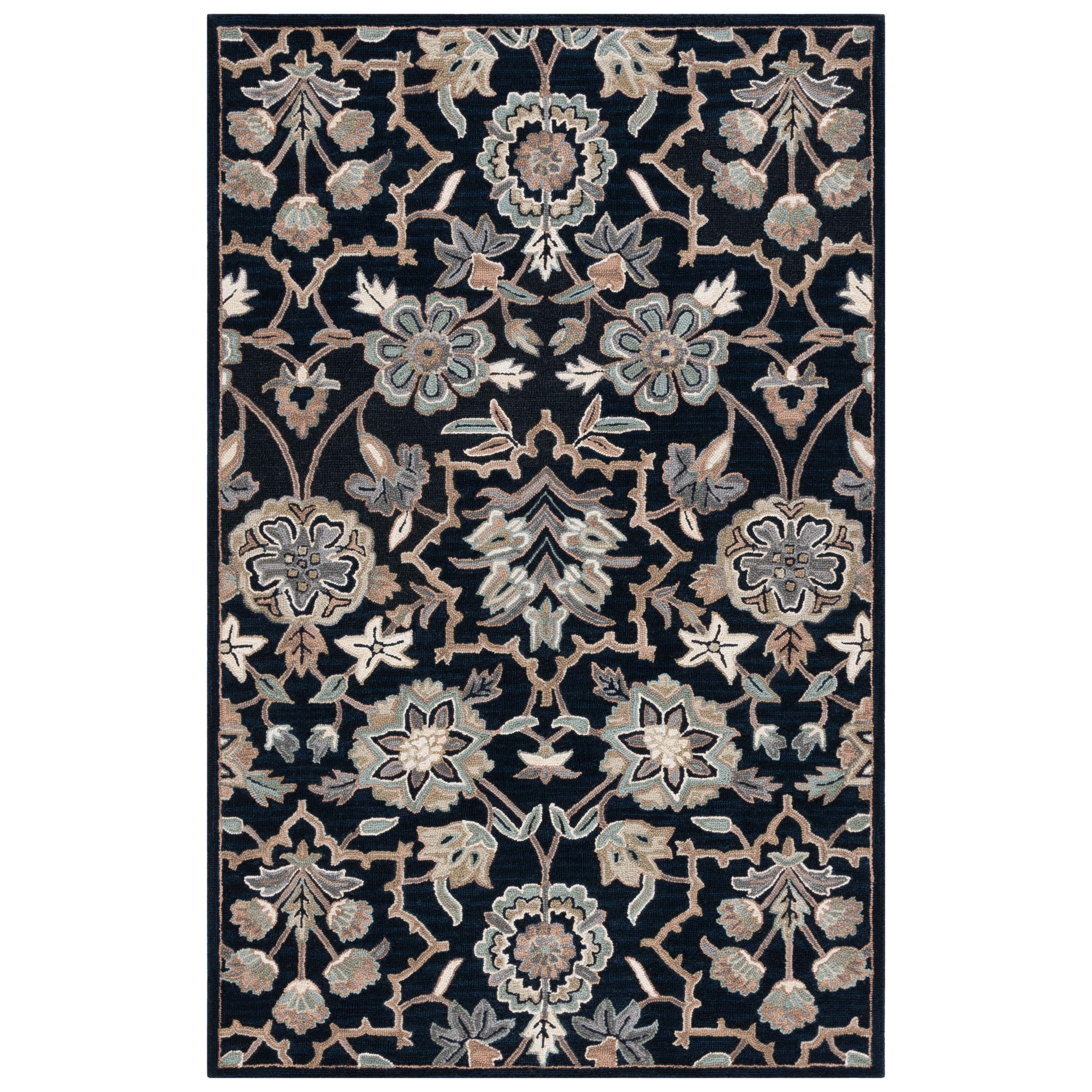 SAFAVIEH Handmade Metro Ibtihaj French Country Floral Wool Rug