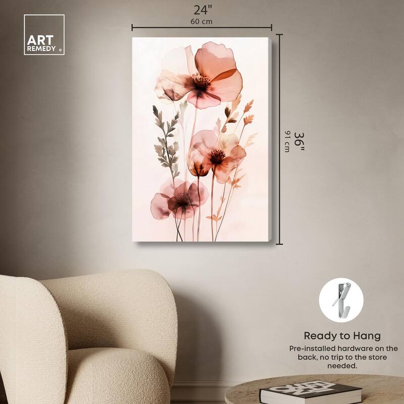 Petal Dye II Canvas by Art Remedy, Gallery Wrapped