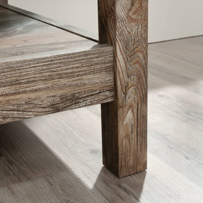 Wood Lateral File with Rustic Style, Brown