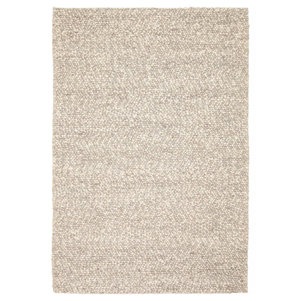 ECARPETGALLERY Braid weave Sienna Khaki Wool Rug - 5'0 x 7'11