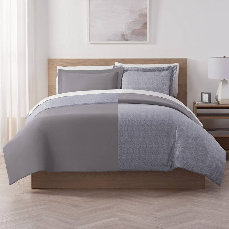 Serta Supersoft Cooling Bed Set, Reversible Duvet Set