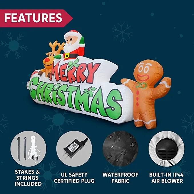 Versatile Merry Christmas Inflatable