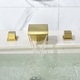 preview thumbnail 12 of 26, Double Handle Waterfall Bathroom Tub Faucet