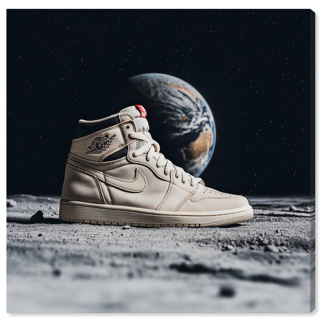 Zero-G Jordans Canvas by Art Remedy, Gallery Wrapped