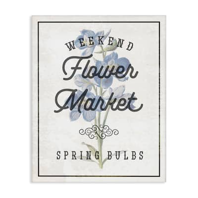 Stupell Weekend Flower Market Canvas Wall Art Design By Lil' Rue