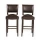preview thumbnail 2 of 8, Mayfield Contemporary Bonded Leather Barstool (Set of 2) by Christopher Knight Home - 22.25" D x 18.50" W x 44.50" H