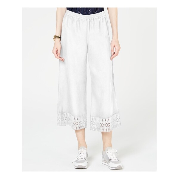 White evening pants clearance