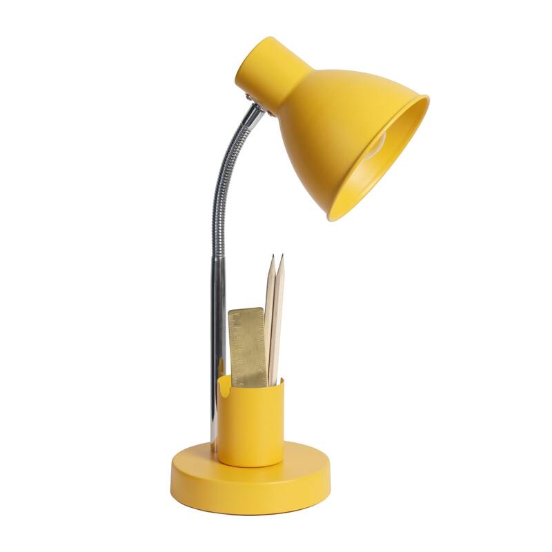 Gooseneck Desk Lamp with Adjustment Shade - 16.25" - Yellow