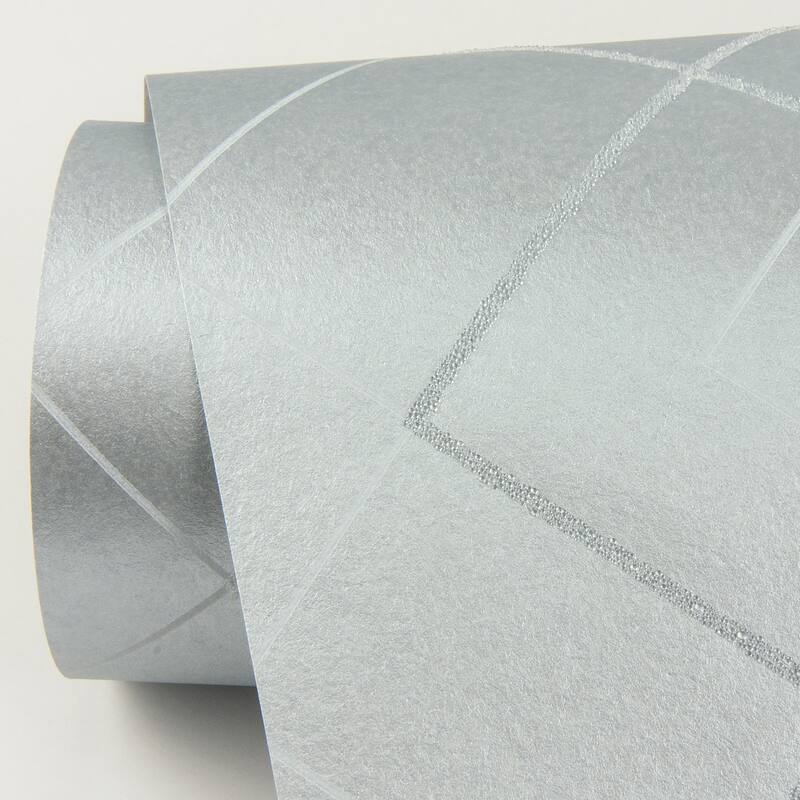 Scott Living Ballard Light Blue Geometric Wallpaper