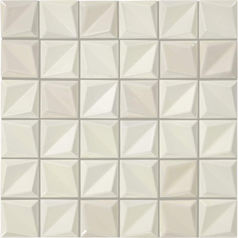 Daltile Artefino Vintage 2" Floret Mosaic (10 PC Per Carton) (9.60 SQFT Per Carton) - Pearl