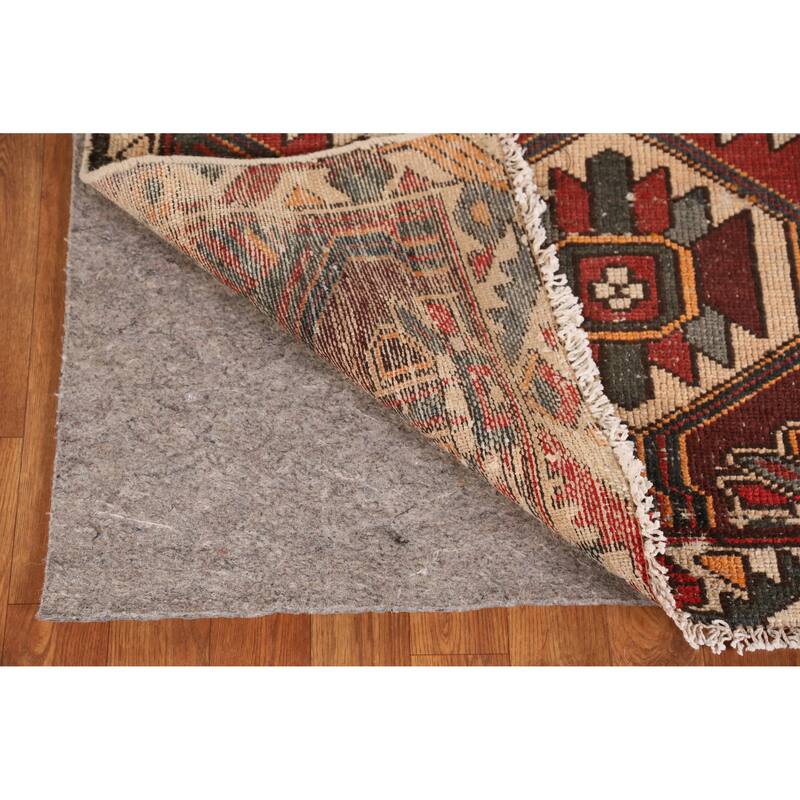 Hand Knotted Oriental 100% Wool Carpet Traditional Geometric Oranges & Rust Bakhtiari Area Rug - 6' 4'' X 3' 3''
