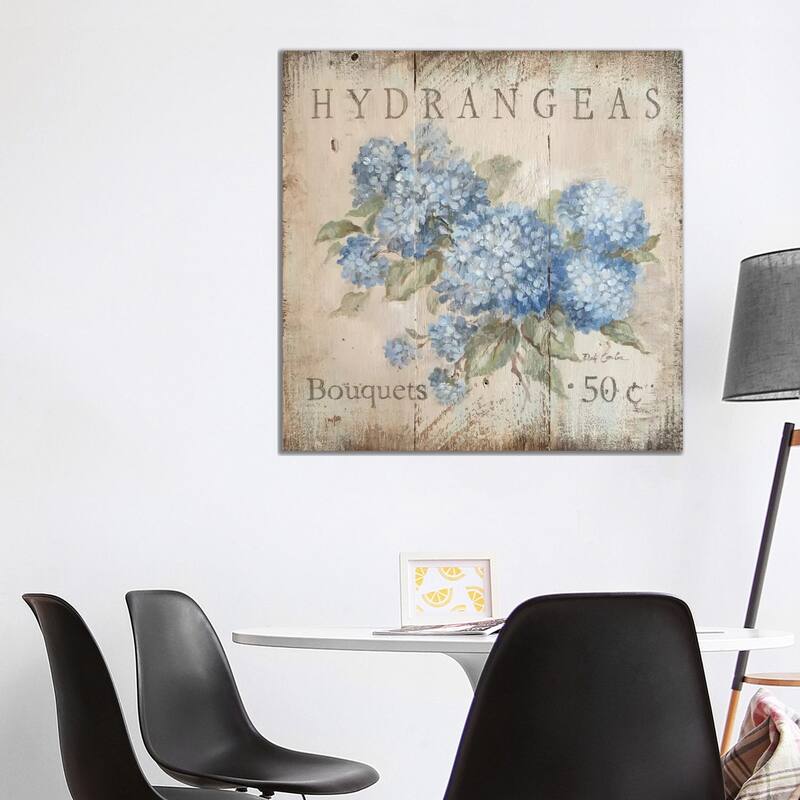 iCanvas "Hydrangeas Bouquets (50 Cents)" by Debi Coules Canvas Print - 37x37x1.5