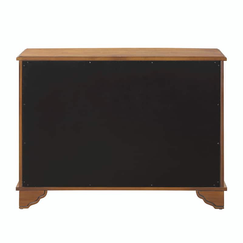 40" Retro Console Table with Adjustable Storage Shelf