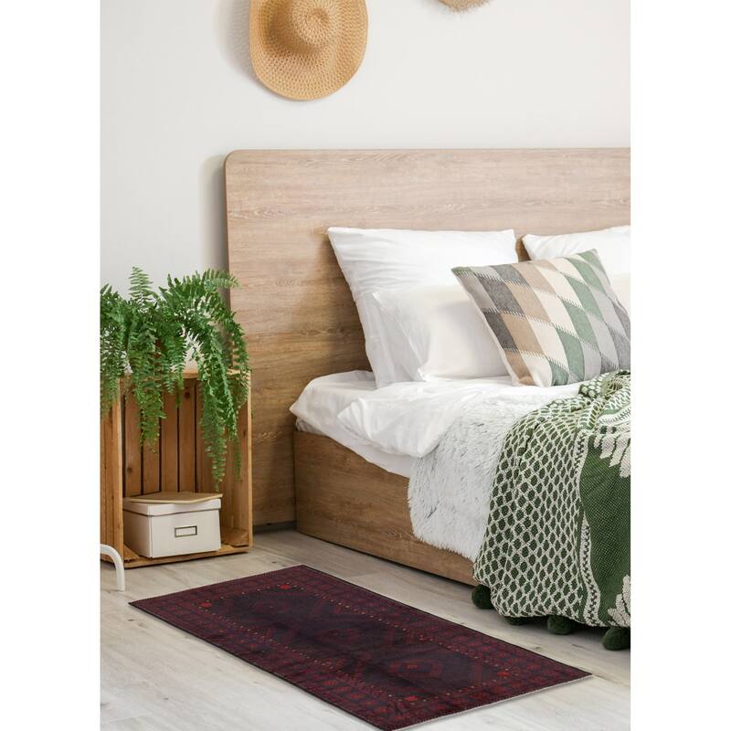 ECARPETGALLERY Hand-knotted Teimani Dark Brown Wool Rug - 3'7 x 6'4