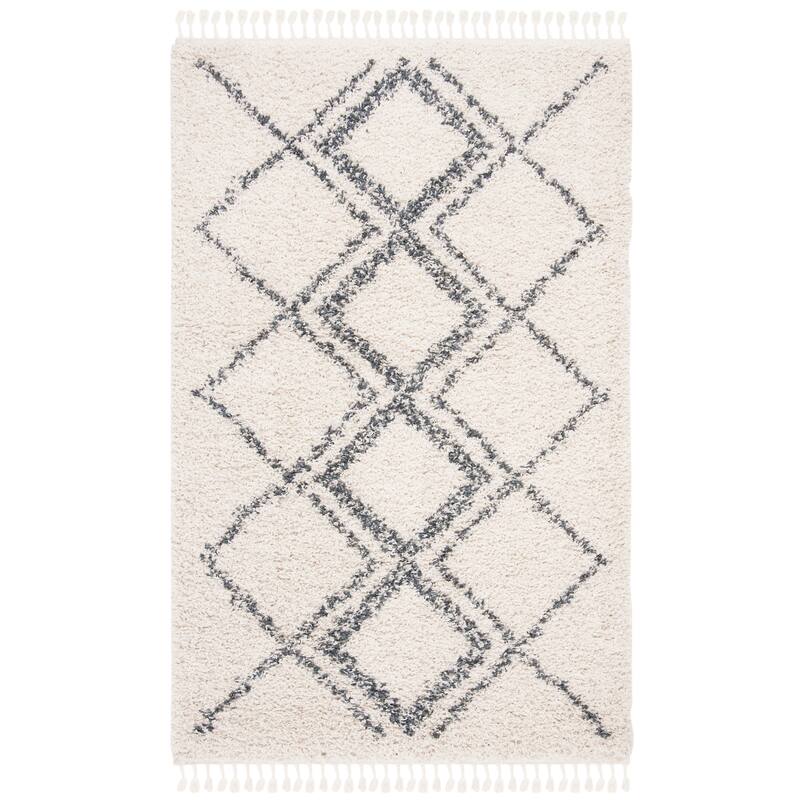 SAFAVIEH Pro Lux Shag Nazmije Moroccan Tassel 2.4-inch Thick