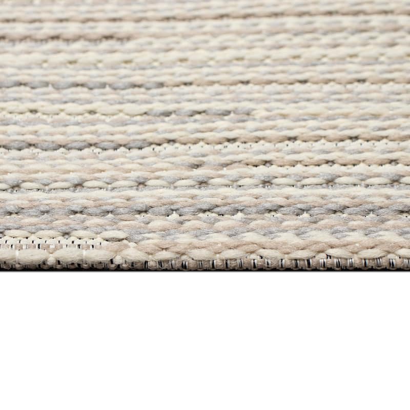 Liora Manne Miranda Tweed Stripe Indoor/Outdoor Rug