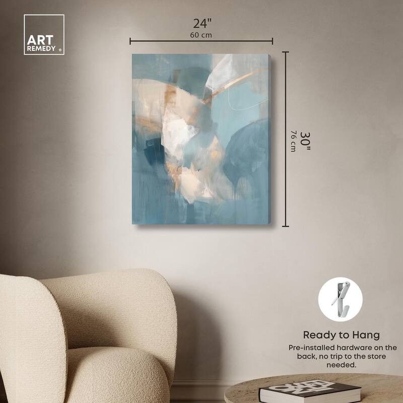 Blue Dreams Canvas by Art Remedy, Gallery Wrapped