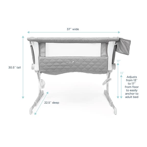 slide 2 of 3, Baby Delight Beside Me Dreamer Somni Deluxe Bassinet and Beside Sleeper