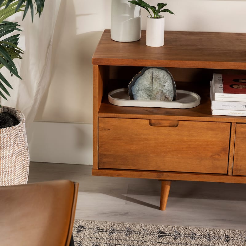 Middlebrook Alby 58-inch Mid-Century Solid Wood TV Stand
