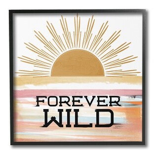 Stupell Forever Wild Sun Rays Framed Giclee Art Design By Kim Allen ...